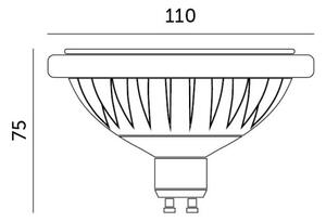 LED Žiarovka ES111 GU10/15W/230V 4000K