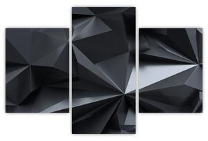 Čiernobiely obraz - abstrakcie (Obraz 90x60cm)