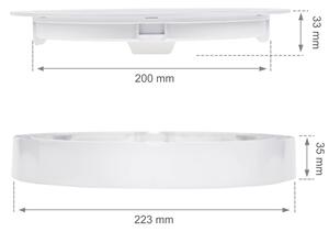 LED Podhľadové svietidlo ALGINE 2v1 LED/18W/230V 3000K
