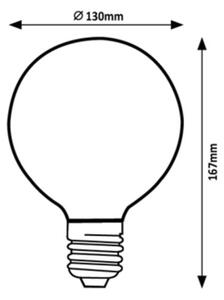 Rabalux 79027 - LED Dekoračná žiarovka FILAMENT G125 E27/3W/230V 1800K