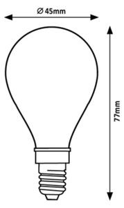 Rabalux 79048 - LED Žiarovka FILAMENT G45 E14/4W/230V 2700K