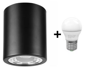 LED Bodové svietidlo TACO 1xE27/15W/230V čierna