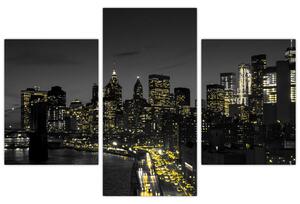 Obraz večerného mesta (Obraz 90x60cm)