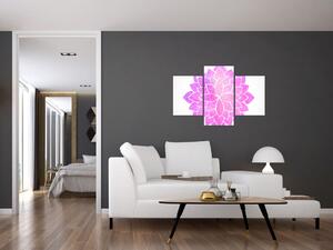 Obraz: ružová mandala (Obraz 90x60cm)