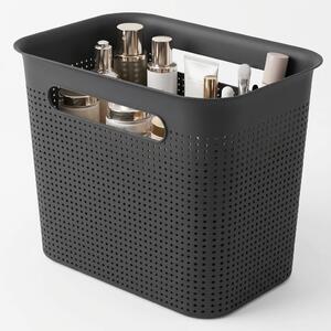 Rotho Úložný box s rúčkami BRISEN 7l, 26x18x21cm, čierny