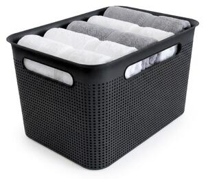 Rotho Úložný box s rúčkami BRISEN 16l, 36x26,2x21cm, čierny