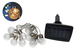 LED Solárna vonkajšia reťaz 10xLED/1,2V 300 mAh 2,2 m IP44