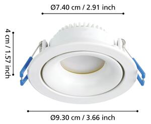 Eglo 901167 - LED Stmievateľné podhľadové svietidlo ARENALS LED/4,9W/230V biela