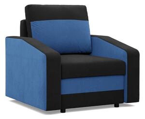 Kreslo HEWLET model 2 Čierna - Modrá I