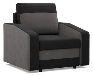 Kreslo HEWLET model 2 Čierna/sivá