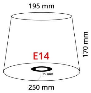 Brilagi - Stolná lampa CERIA 1xE14/40W/230V priemer 25 cm medená/biela