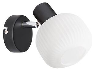 Prezent 27519 - Nástenné bodové svietidlo ARYA 1xE14/40W/230V čierna/biela