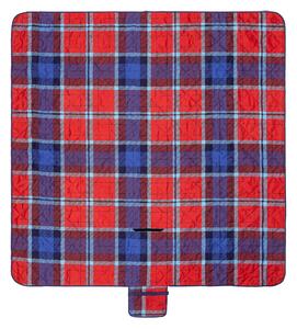 Livarno home Pikniková deka, 200 x 200 cm (károvaná červená/modrá) (100373608)