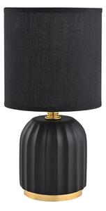 Zuma Line HS8723-BL - Stolná lampa 1xE14/40W/230V čierna/zlatá