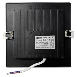 LED Podhľadové svietidlo SQUARE LED/12W/230V 4000K 17x17 cm čierna