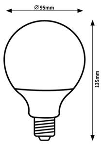 Rabalux 79174 - LED Žiarovka SMD G95/15W/230V 4000K