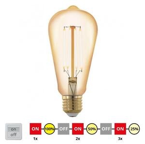 LED Stmievateľná žiarovka VINTAGE ST64 E27/4W/230V 2200K - Eglo 12863