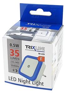 LED nočné svetlo so súmrakovým senzorom LED/0,5W/230V modré