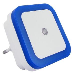 LED nočné svetlo so súmrakovým senzorom LED/0,5W/230V modré