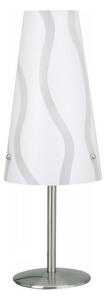 Brilliant - Stolná lampa ISI 1xE14/40W/230V biela/šedá/lesklý chróm