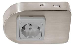Eglo 94662 - Podlinková zásuvka SCHUKO vr.USB TAXANO