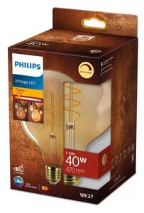 LED Stmievateľná žiarovka VINTAGE Philips G125 E27/5,5W/230V 2200K