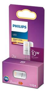 SADA 2x LED Žiarovka Philips G4/1W/12V 2700K