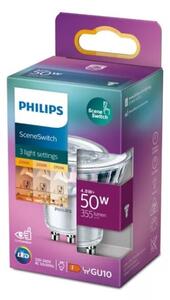 LED žiarovka Philips SCENE SWITCH PAR16 GU10/4,8W/230V 2200/2500/2700K