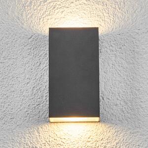 Hranaté vonkajšie nástenné LED svietidlo Weerd