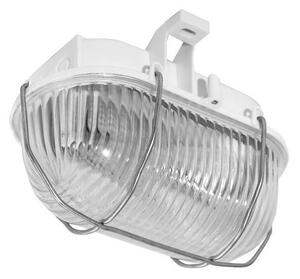Vonkajšie stropné svietidlo OVAL 1xE27/60W/230V IP44 biela