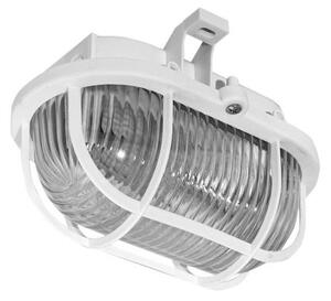 Vonkajšie stropné svietidlo OVAL 1xE27/60W/230V IP44 biela+