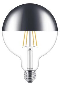LED Stmievateľná žiarovka so zrkadlovým vrchlíkom Philips G125 E27/7,2W/230V 2700K