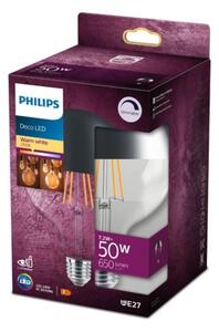 LED Stmievateľná žiarovka so zrkadlovým vrchlíkom Philips G125 E27/7,2W/230V 2700K