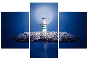 Maják na mori - obraz (Obraz 90x60cm)