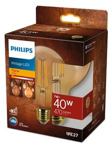 LED žiarovka VINTAGE Philips G95 E27/7W/230V 1800K