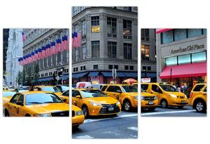 Moderný obraz - žlté taxi (Obraz 90x60cm)
