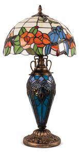 Brilagi - Tiffany vitrážová stolová lampa JUNGLE 1xE27/60W/230V + 1xE14/40W