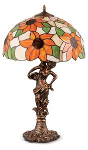 Brilagi - Tiffany vitrážová stolná lampa SUNFLOWER 1xE27/60W/230V