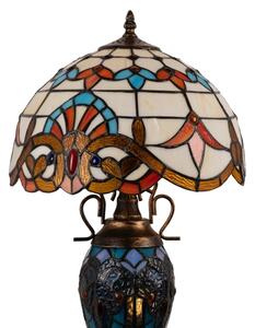 Brilagi - Tiffany vitrážová stolná lampa MIRABELLA 1xE27/60W/230V + 1xE14/40W