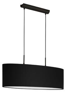 Eglo 33356 - Závesný luster AMANI 2xE27/60W/230V čierny