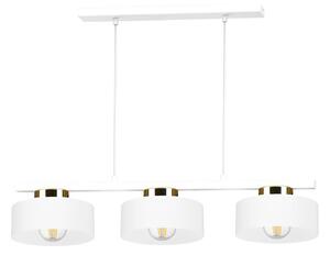 Závesný luster IGNIA 3xE27/60W/230V biela/zlatá