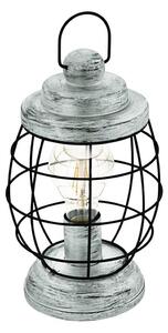 Eglo 79436 - Stolná lampa BAMPTON 1xE27/60W/230V strieborná