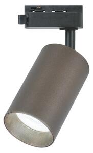 Bodové svietidlo pre 1-fázový lištový systém PIPE 1xGU10/10W/230V hnedé