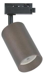 Bodové svietidlo pre 1-fázový lištový systém PIPE 1xGU10/10W/230V hnedé