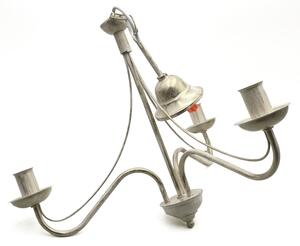 Luster na reťazi ANTON 3xE14/60W/230V biela patina