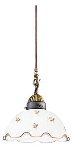 Kolarz 731.30.160 - Závesný luster na lane NONNA, 1xE27/75W/230V, priemer 20 cm, kvetinový, ružové zlato