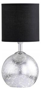 Wofi 8149.02.70.6010 - Stolná lampa CARMEN 1xE14/40W/230V čierna/strieborná