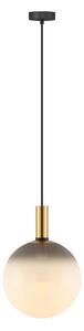 Zuma Line 003064-034739- Závesné svietidlo na lankách NUA 1xE27/25W/230V priemer 30 cm zlatá/čierna