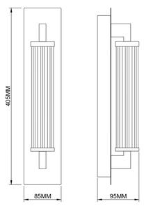 Zuma Line 003064-034745 - LED nástenné svietidlo DORIA LED/8W/230V zlaté