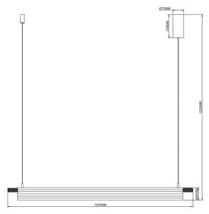 Zuma Line 003064-034746 - LED luster na lankách ARCUS LED/14W/230V zlatý